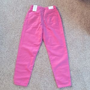 Zara pink mom jeans